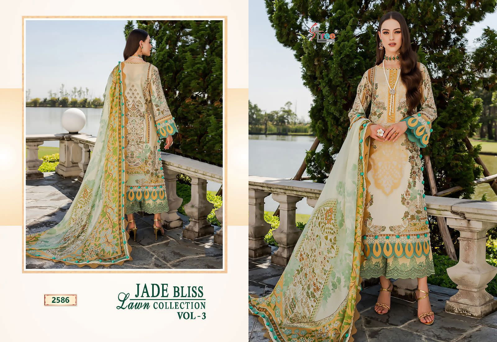 Jade Bliss Lawn Collection Vol 3 By Shree Pakistani Suits Catalog